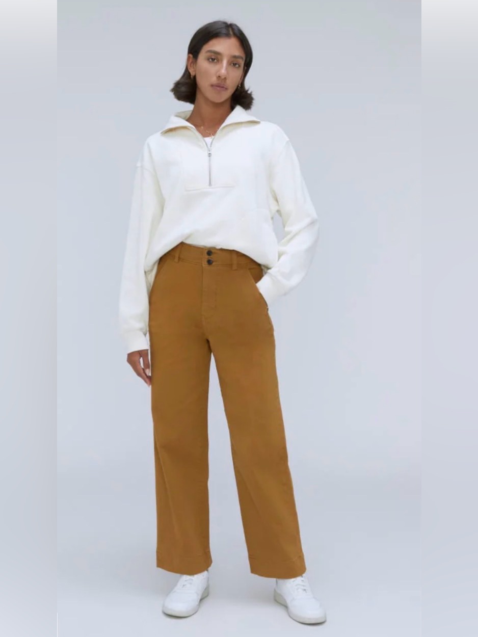 Everlane The Organic Cotton Wide-Leg Pants